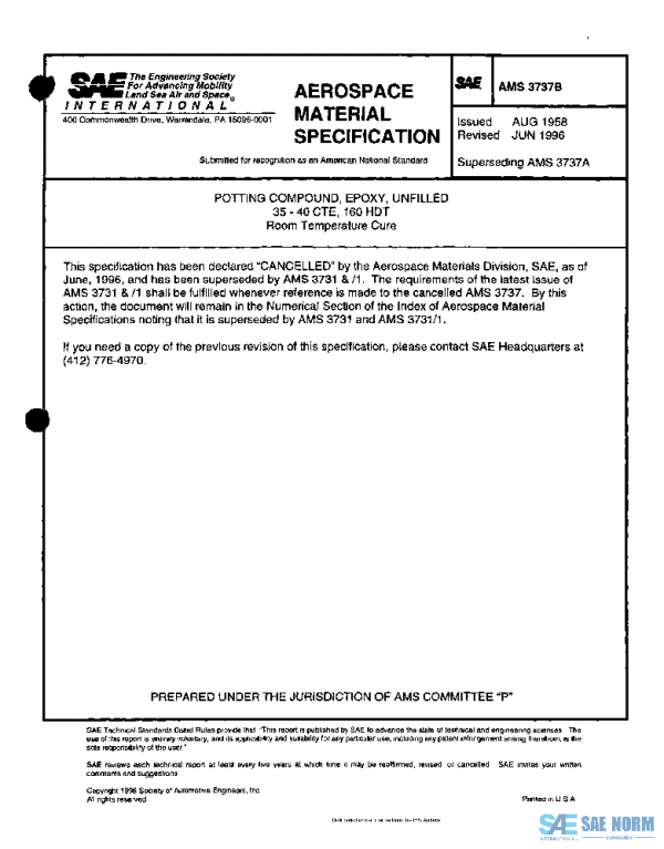 SAE AMS3737B PDF SAE AMS3737B PDF