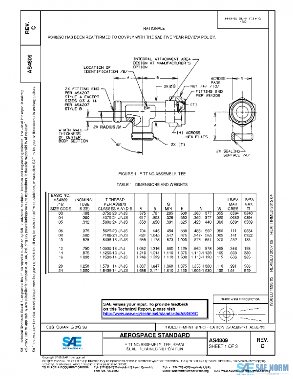 SAE AS4809C PDF SAE AS4809C PDF