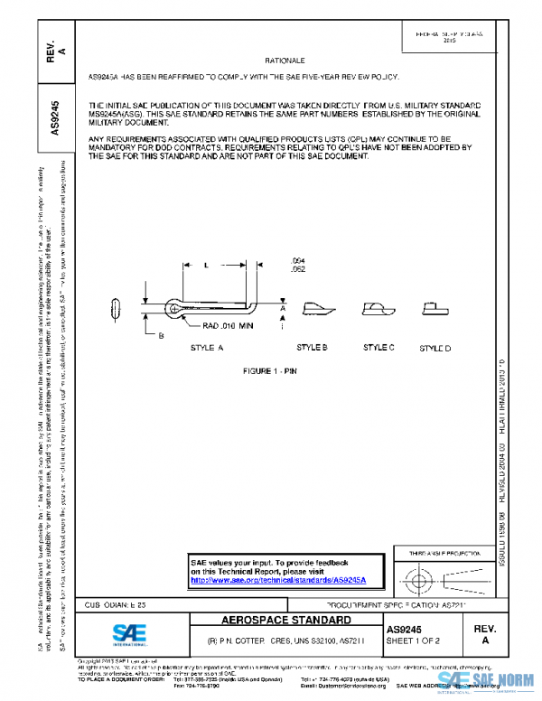 SAE AS9245A PDF