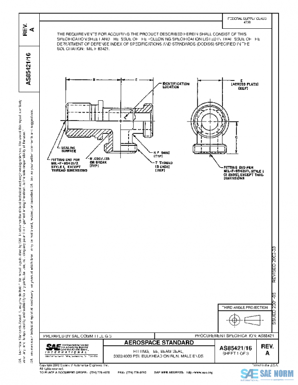 SAE AS85421/16A PDF SAE AS85421/16A PDF