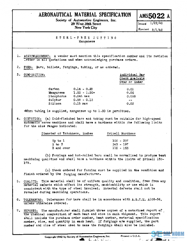 SAE AMS5022A PDF