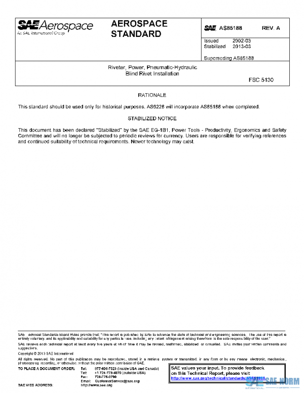 SAE AS85188A PDF