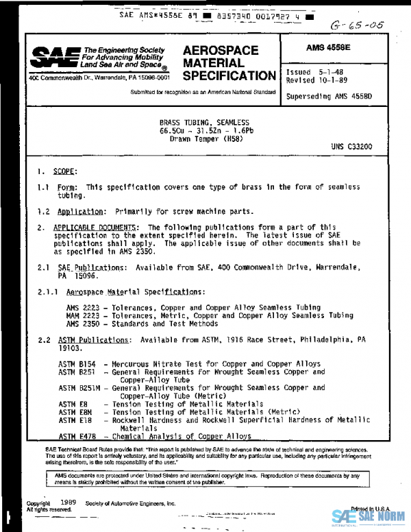 SAE AMS4558E PDF SAE AMS4558E PDF