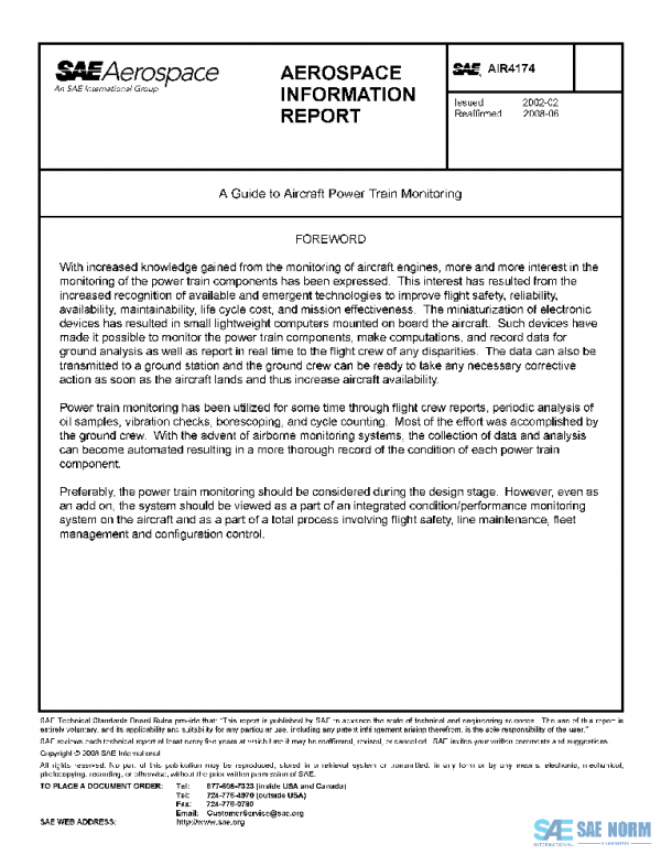 SAE AIR4174 PDF SAE AIR4174 PDF