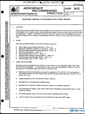 SAE ARP1052 PDF