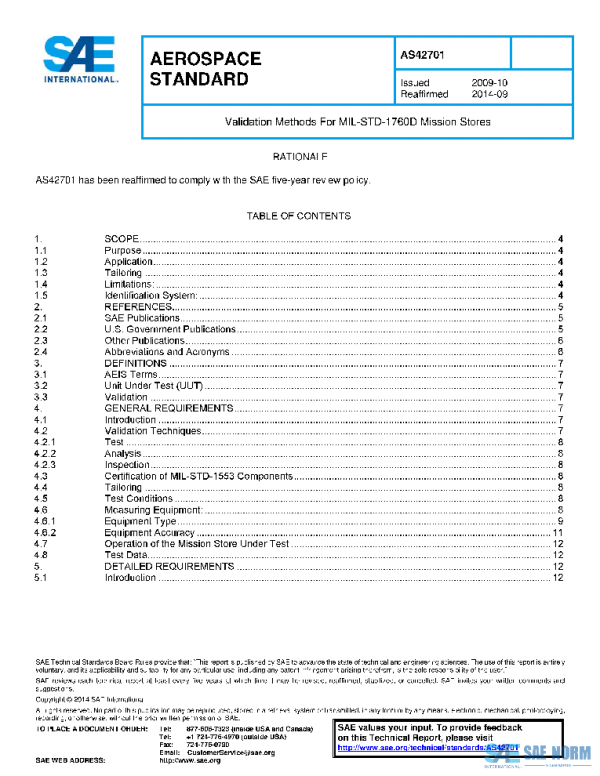 SAE AS42701 PDF SAE AS42701 PDF