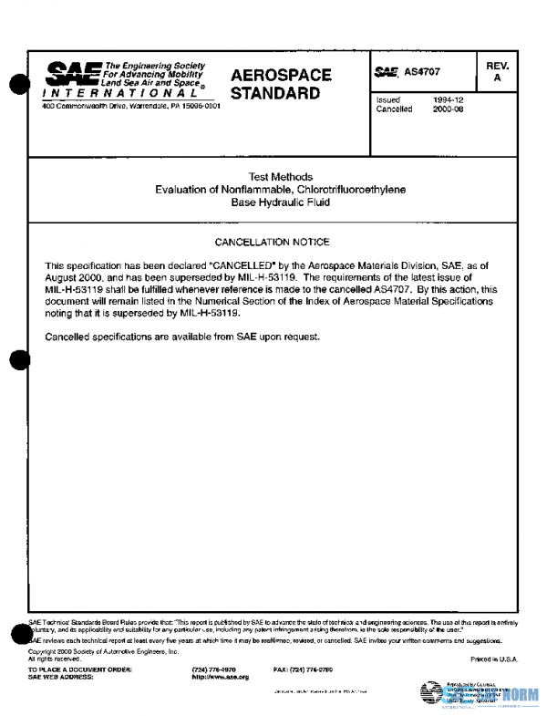 SAE AS4707A PDF SAE AS4707A PDF