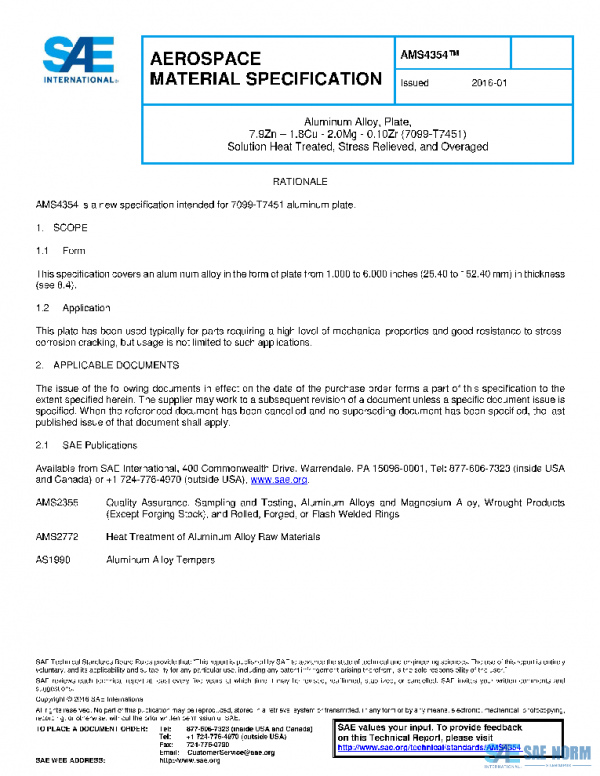 SAE AMS4354 PDF