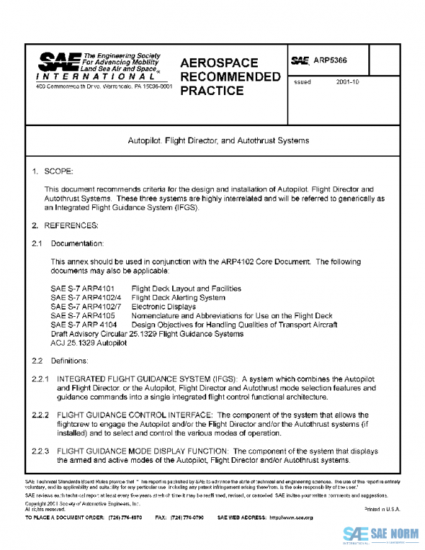 SAE ARP5366 PDF SAE ARP5366 PDF