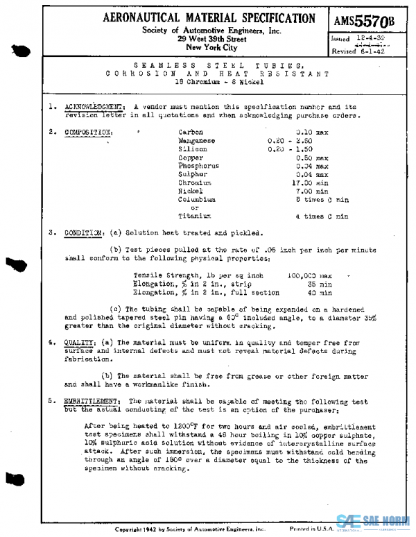 SAE AMS5570B PDF SAE AMS5570B PDF