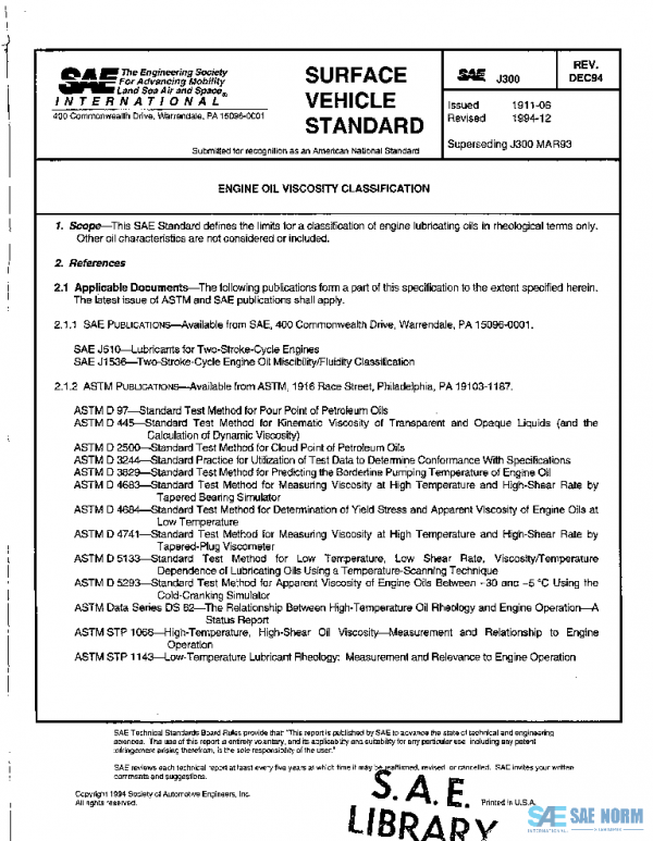 SAE J300_199412 PDF SAE J300_199412 PDF