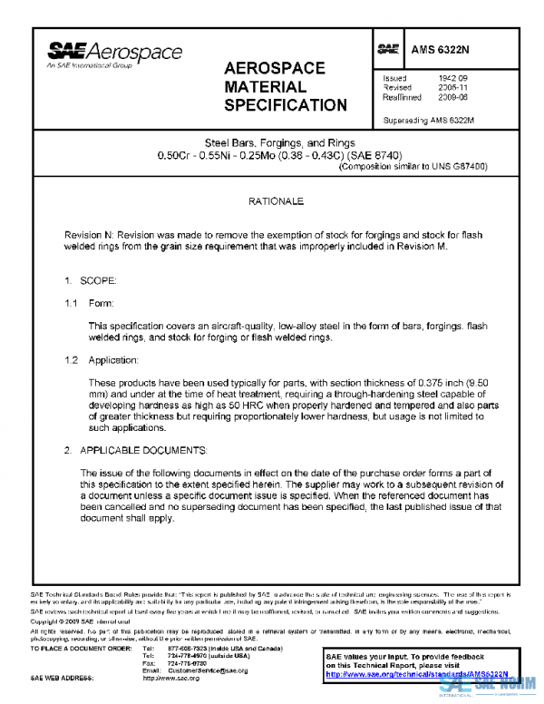 SAE AMS6322N PDF SAE AMS6322N PDF