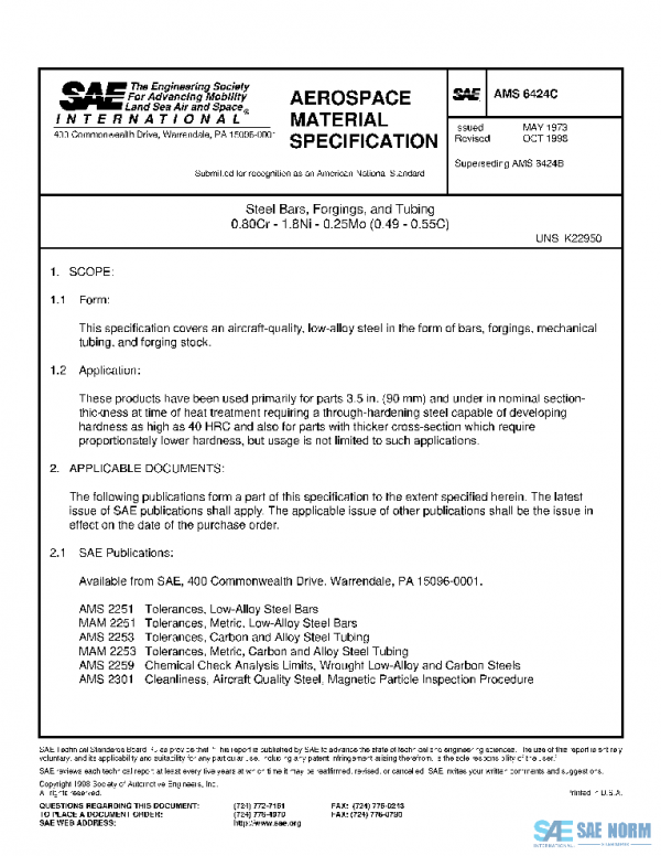 SAE AMS6424C PDF