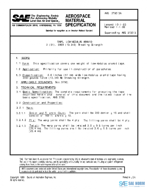 SAE AMS3792/3A PDF SAE AMS3792/3A PDF