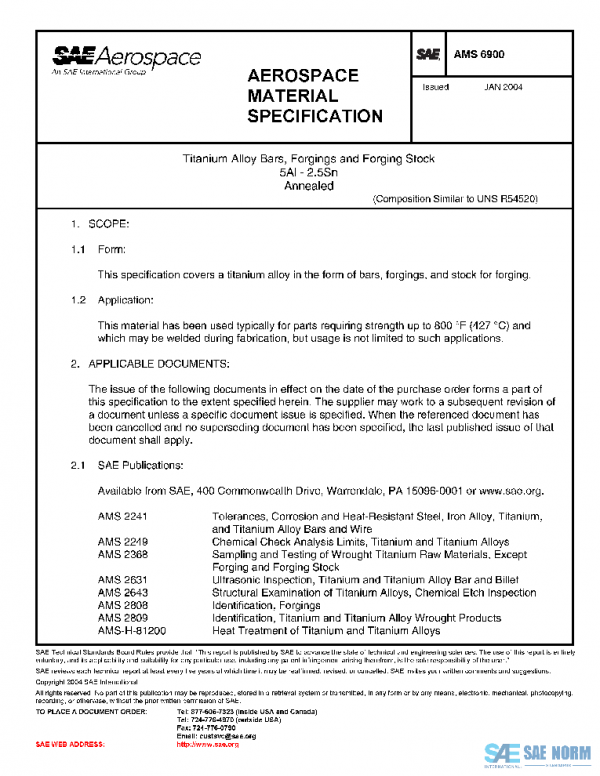 SAE AMS6900 PDF SAE AMS6900 PDF