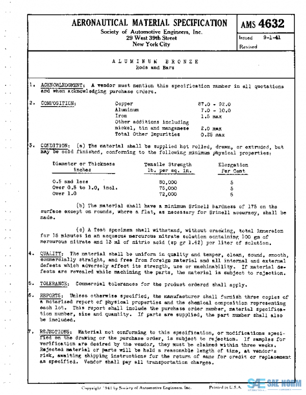 SAE AMS4632 PDF SAE AMS4632 PDF