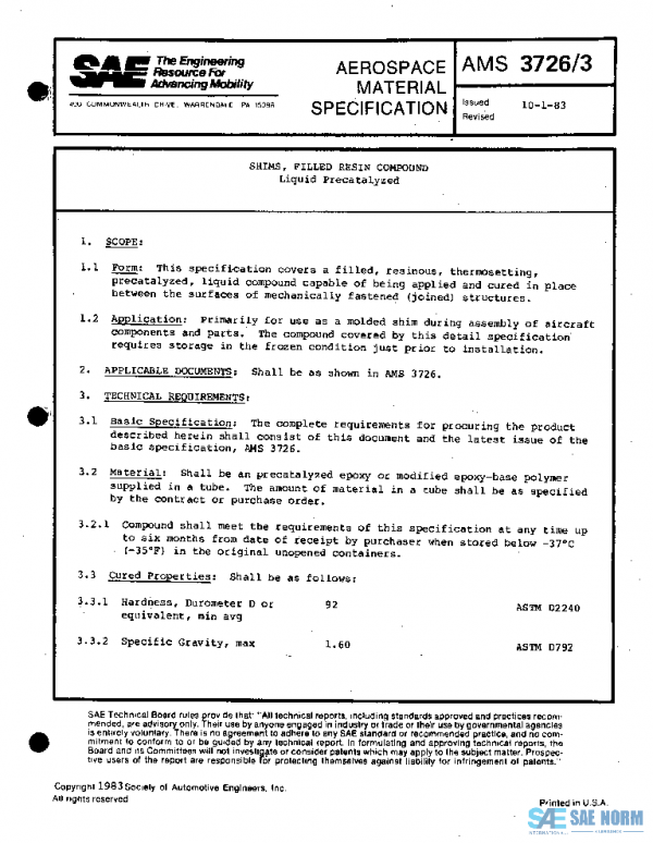 SAE AMS3726/3 PDF