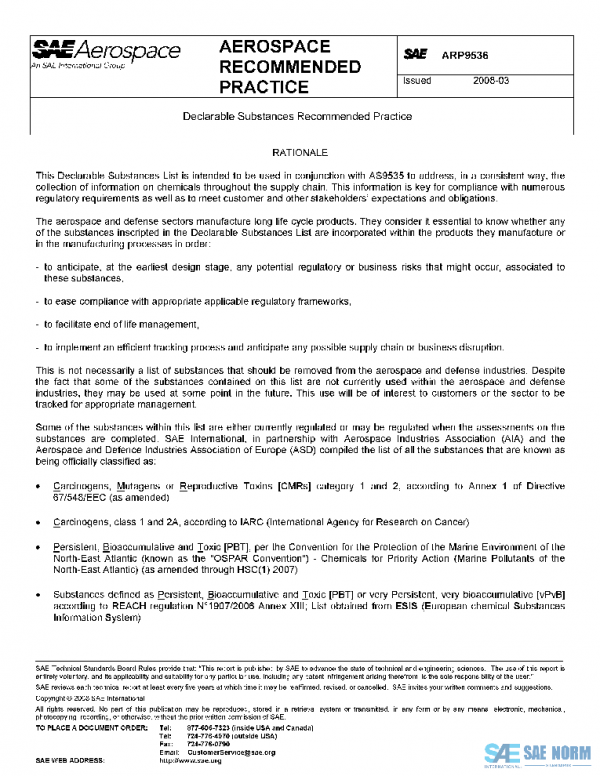 SAE ARP9536 PDF SAE ARP9536 PDF