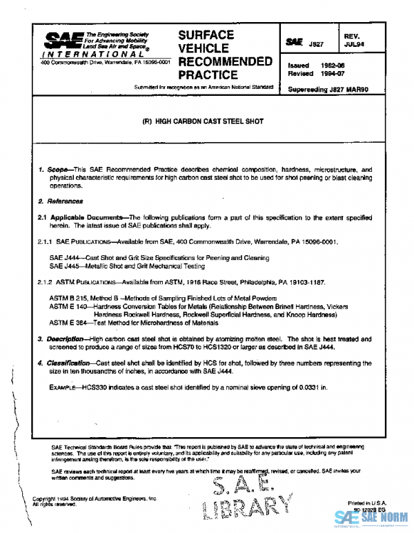 SAE J827_199407 PDF
