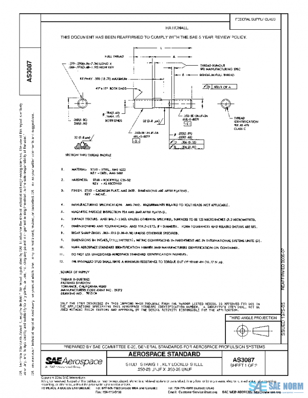 SAE AS3087 PDF