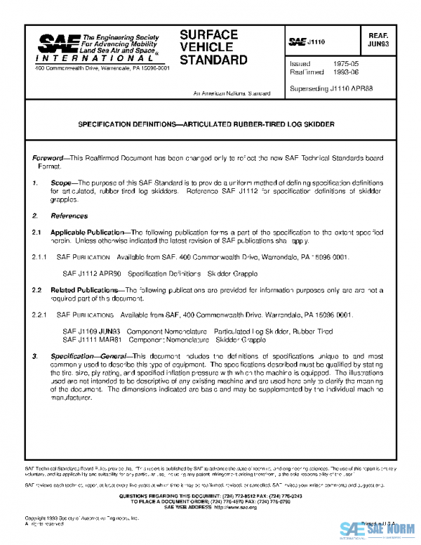 SAE J1110_199306 PDF