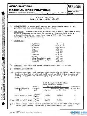 SAE AMS4058 PDF