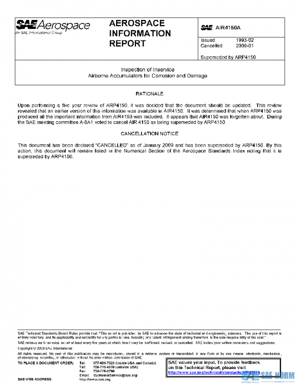 SAE AIR4150A PDF