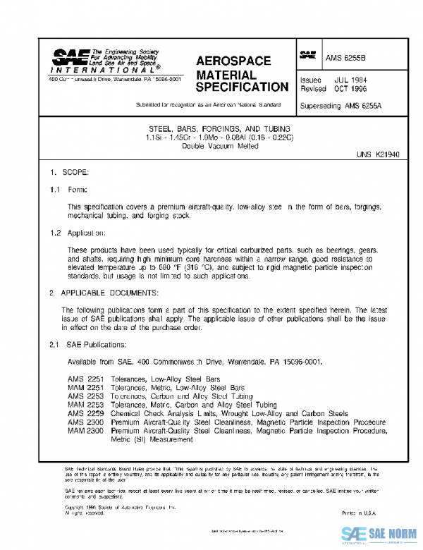 SAE AMS6255B PDF