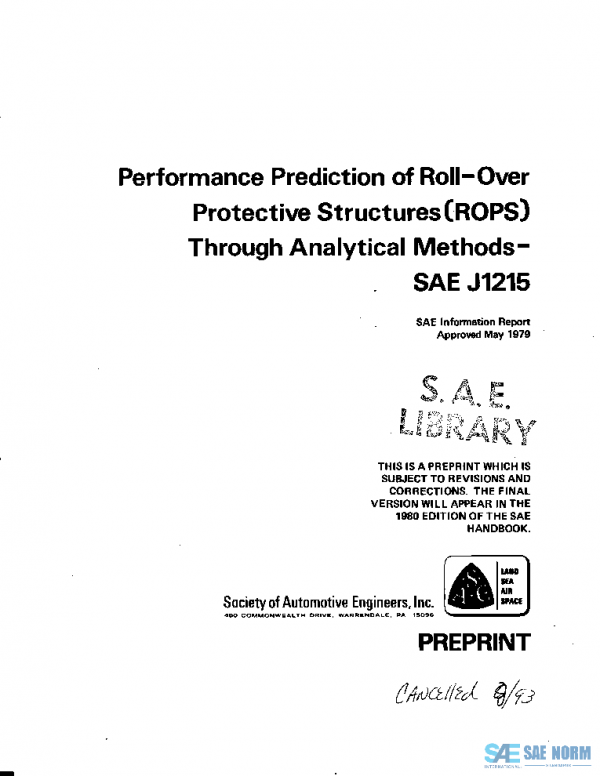 SAE J1215_199308 PDF SAE J1215_199308 PDF