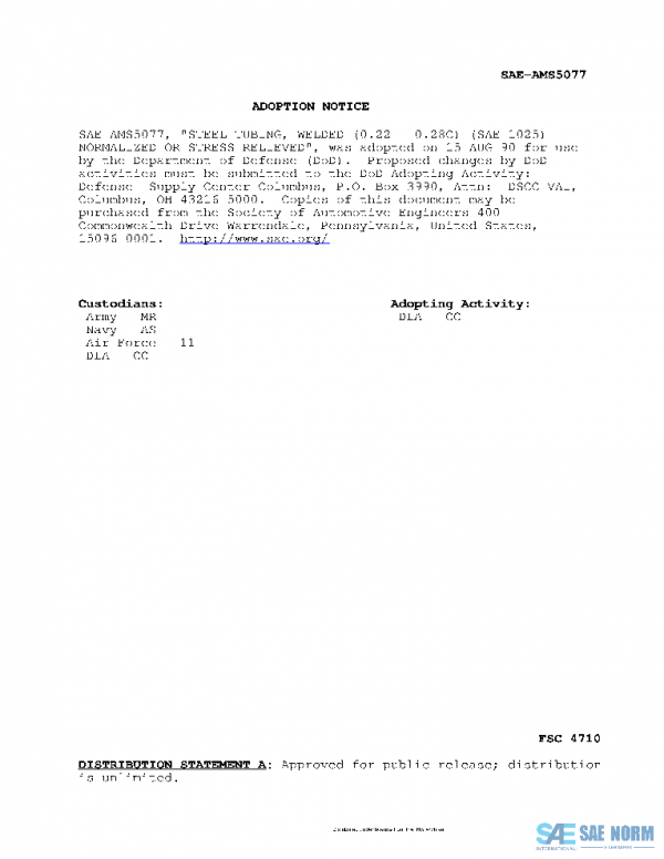SAE AMS5077E PDF SAE AMS5077E PDF