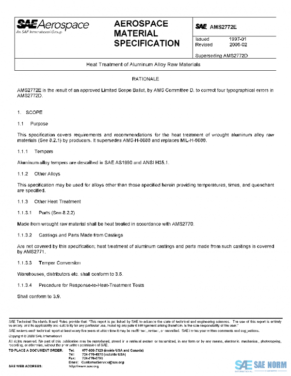SAE AMS2772E PDF SAE AMS2772E PDF