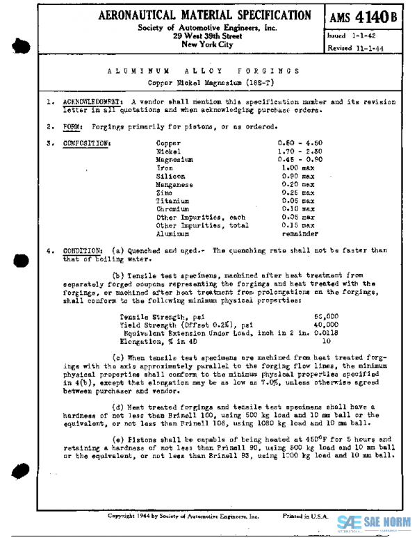 SAE AMS4140B PDF