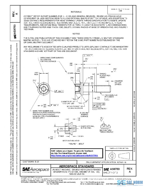 SAE AS9750A PDF