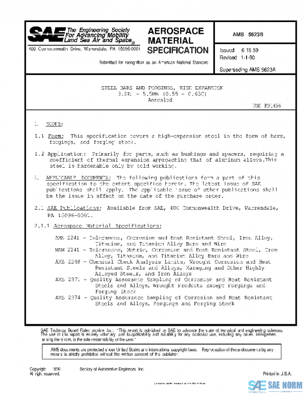 SAE AMS5623B PDF