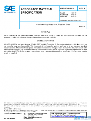 SAE AMSQQA250/3A PDF