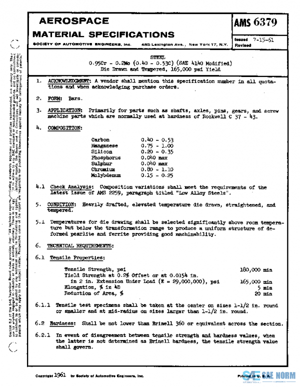SAE AMS6379 PDF SAE AMS6379 PDF