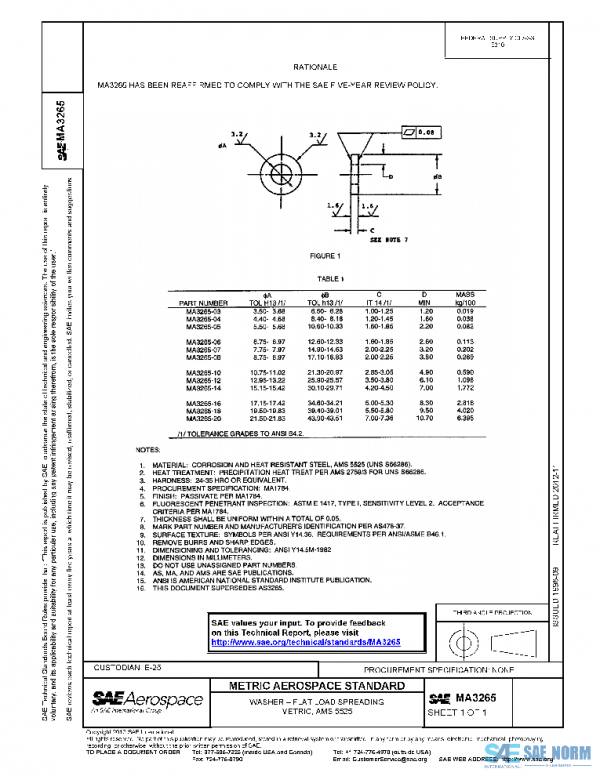 SAE MA3265 PDF