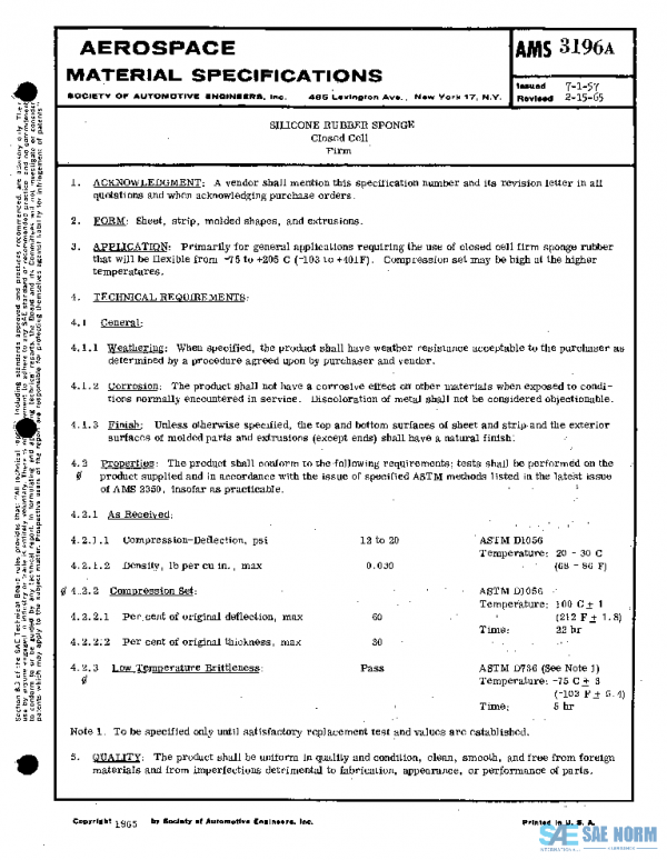 SAE AMS3196A PDF SAE AMS3196A PDF