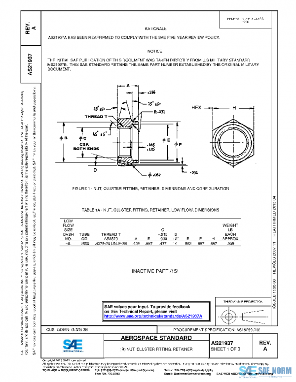 SAE AS21937A PDF SAE AS21937A PDF