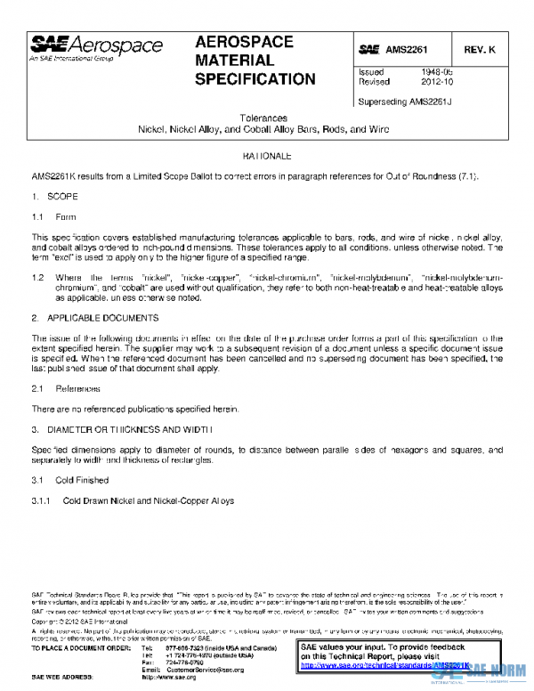 SAE AMS2261K PDF