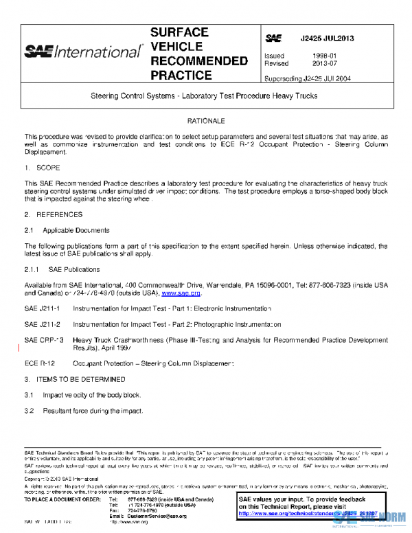 SAE J2425_201307 PDF SAE J2425_201307 PDF