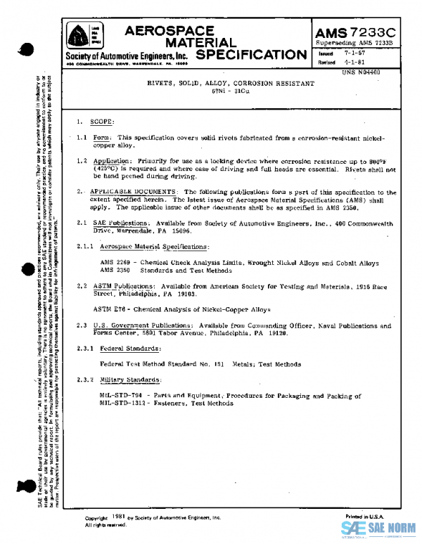 SAE AMS7233C PDF