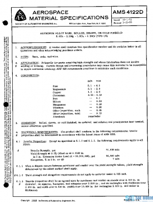 SAE AMS4122D PDF