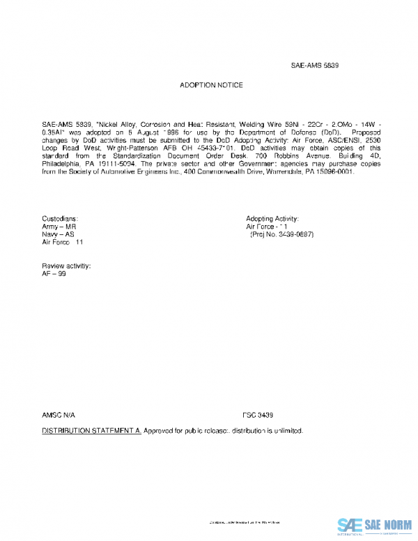SAE AMS5839 PDF