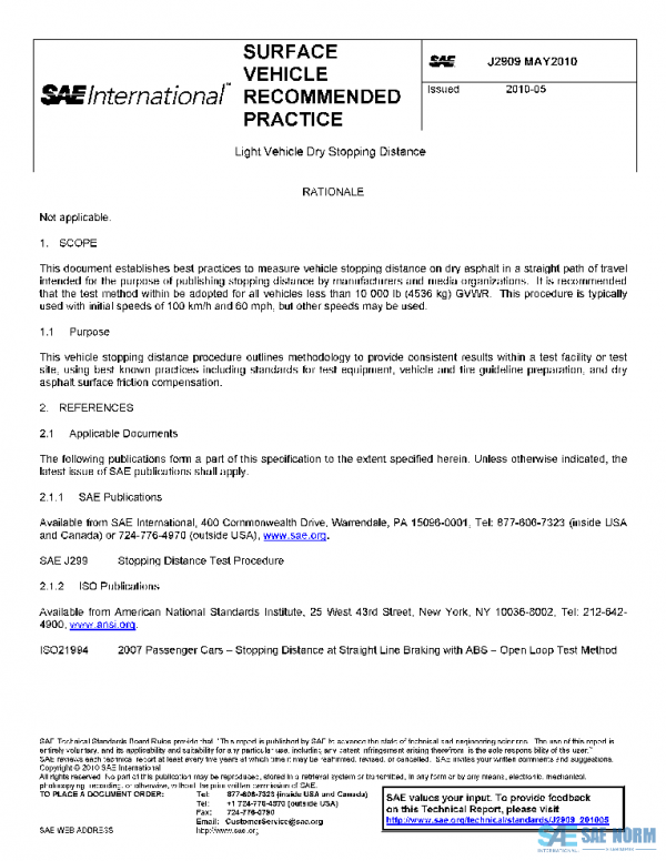 SAE J2909_201005 PDF