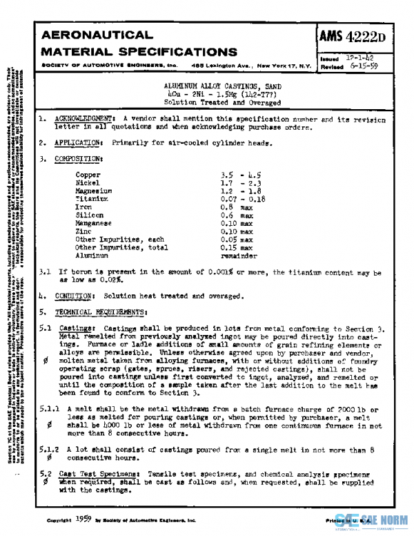 SAE AMS4222D PDF SAE AMS4222D PDF