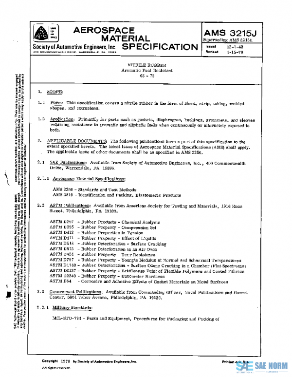 SAE AMS3215J PDF SAE AMS3215J PDF