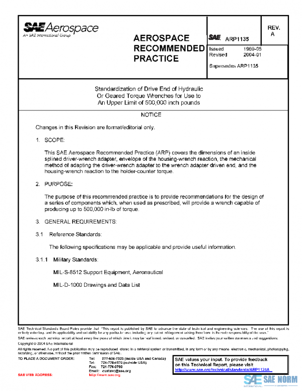 SAE ARP1135A PDF