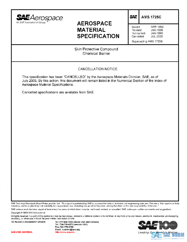 SAE AMS1725C PDF
