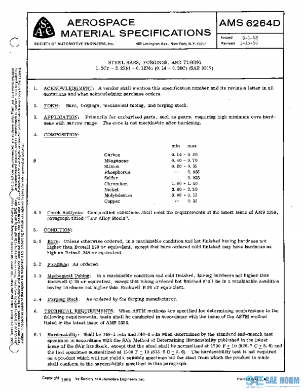SAE AMS6264D PDF